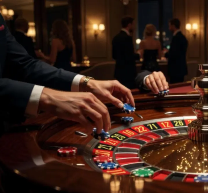 Detail rulety při casino night firemní akce